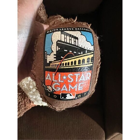 Rare Vintage 16" 2007 MLB All-Star Game AT & T Park Build a Bear Brown Teddy ADO - Picture 3 of 8